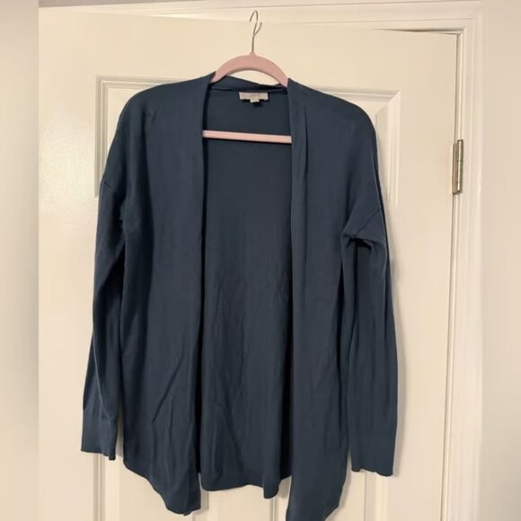 Tops - Loft Outlet | Blue Open Cardigan Sweater | Size M